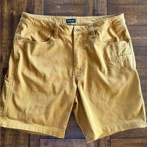 Brixton Men's Mustard Cargo Shorts